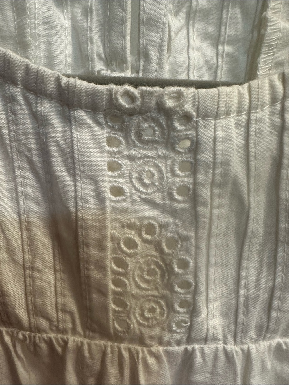 Sea New York White Broderie Anglaise Tiered Eyelet Dress - Picture 2 of 4